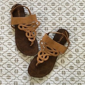 Braided sandals